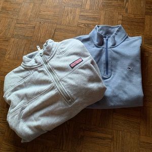 Two vineyard vines mens quarter zips